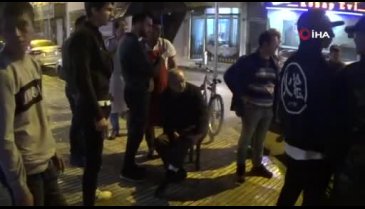 Bursa'da yaralı bisiklet sürücüsünü böyle korudu