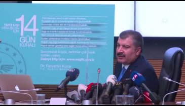 Bakan Koca: Bu salgının şu anda Türkiye'de olma ihtimali çok yüksek