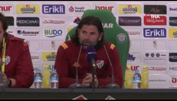 Bursaspor Teknik Direktörü Üzülmez: İnsan sağlığı her şeyden önemli