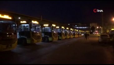 Bursa İnegöl'de 116 toplu taşıma aracı tek tek dezenfekte edildi