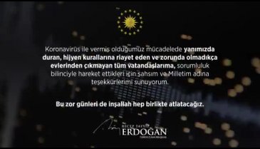 Cumhurbaşkanı Erdoğan'dan koronavirüs açıklaması