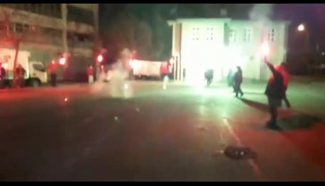 Bursa'da havai fişekli kutlama
