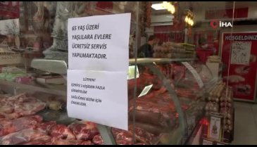Bursa'da esnaf 65 yaş üstü vatandaşlar için seferber oldu