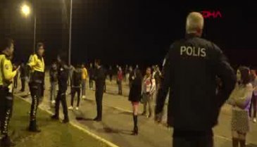 Dansözlü drift partisine polis baskını: 51 kişiye ceza