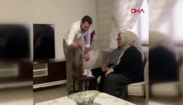 Koronavirüs nedeniyle cep telefonundan canlı bağlantıyla oğluna kız istedi