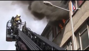 Bursa Adliyesi'ne komşu iş hanında korkutan yangın