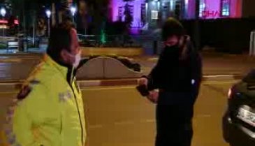 Bursa İnegöl'de, yasağın ilk saatlerinde bir kişiye 3 bin TL ceza