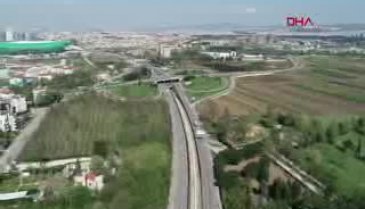 Bursa'da boş kalan yol ve meydanlar havadan görüntülendi