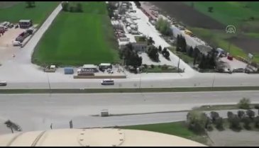Bursa'da kısıtlamanın son günü helikopterli denetim