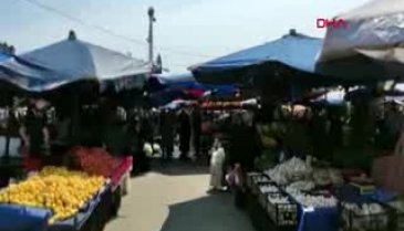 Bursa'da yasak sonrası pazarlarda yoğunluk yaşandı
