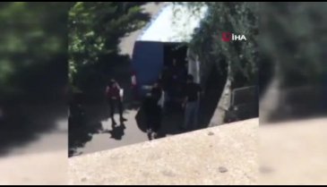 Kısıtlamaya aldırış etmeden kargo aracıyla misafirliğe gittiler