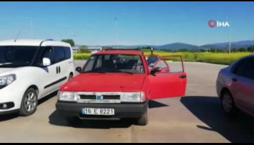 Bursa'da çaldığı otomobil pahalıya patladı, 10 bin lira ceza yedi