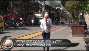 Mikrofonu esnafa uzattık, Cumhuriyet Caddesi'nde sosyal mesafeye uyuluyor mu? (ÖZEL HABER)