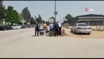 Bursa'da otomobille motosiklet çarpıştı