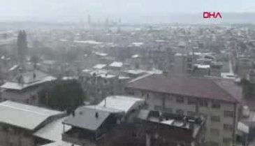 Bursa'ya dolu yağdı