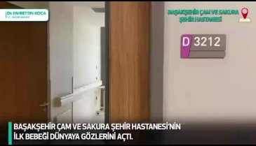Bakan Koca'dan Çam ve Sakura Hastanesindeki "ilk bebek" paylaşımı