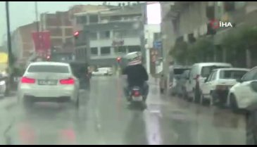 Bursa'da yağmura karşı 'kova' kalkanı