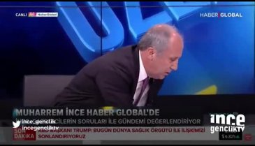Muharrem İnce canlı yayını terk etti!