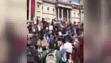 ABD'deki eylemler Londra'ya da sıçradı