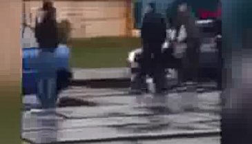 Yolculara 'maske tak' uyarısı yaptı, ortalık karıştı