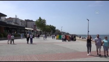 Bursa'da kısıtlama sonrası sahil şeritlerinde yoğunluk