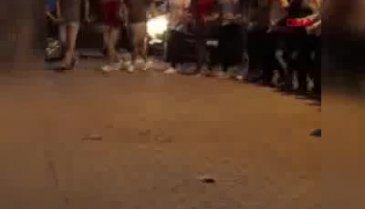 Asker uğurlamasında konvoydaki araç yandı