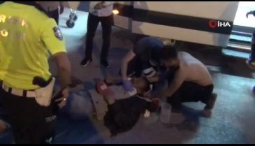 Bursa'da motosiklet sürücüsü ölümden döndü