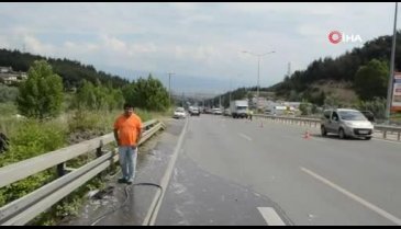 Bursa'da yanmak üzereyken çarptığı aracın sürücüsü son anda kurtardı