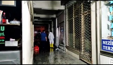 Boşanmak isteyen kocasının iş yerini yaktı