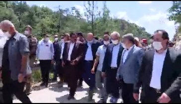 Cumhurbaşkanı Erdoğan Bursa'daki sel mağdurları ile görüştü