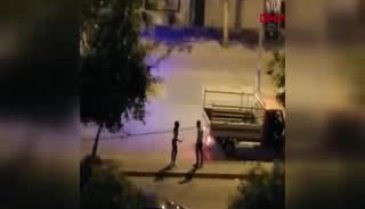 Sokak ortasında dehşet! Genç kıza kabusu yaşattı