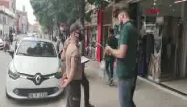 Bursa'da maske takmayan gence ceza