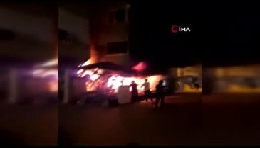 Bursa'da çiçekçi dükkanı alevlere teslim oldu