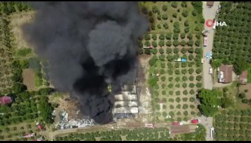 Bursa'da geri dönüşüm tesisinde yangın -2