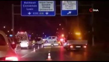 Bursa'da 5 araç birbirine girdi