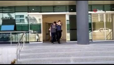 Bursa'da engelli uyuşturucu zanlısı adliyeye böyle sevk edildi