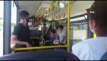 Otobüste maske tartışması