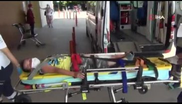 Bursa'da bisikletten düşerek yaralanan oğlunu böyle teselli etti