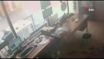 Patlama anında yaşananlar güvenlik kameralarına yansıdı