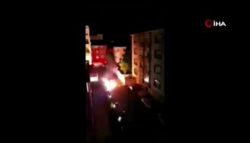 Elektrik kabloları havai fişek gibi patladı