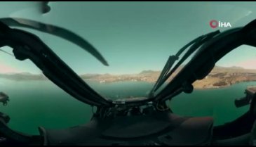 Atak helikopterinin kokpitinden gerçek operasyon görüntüleri