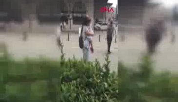 Kadına laf atan kişiye dayak!