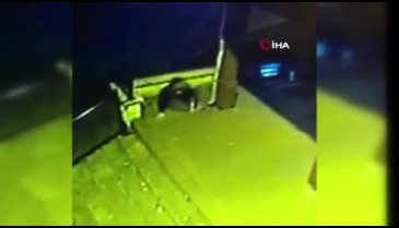 Cami avlusunda dehşet anları kamerada