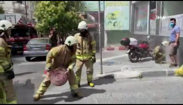 Şişli'de çıkan yangın paniğe neden oldu! Sosyal mesafe unutuldu