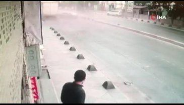 Dehşet anları güvenlik kamerasına yansıdı