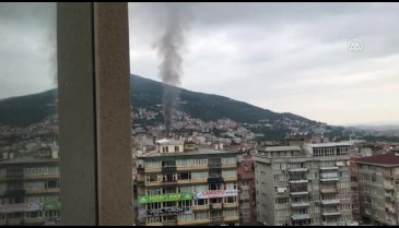 Bursa'da tarihi binada yangın