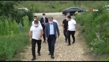 Bursa İnegöl'de arazi yolları temizleniyor