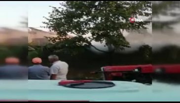 Bursa'da samanlıkta çıkan yangın köylüler sayesinde evlere sıçramadan söndürüldü