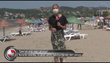 Bursa'da Eşkel sahili hak ettiği değeri görmek istiyor (ÖZEL HABER)