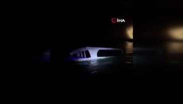 Heybeliada açıklarında tekne alabora oldu!